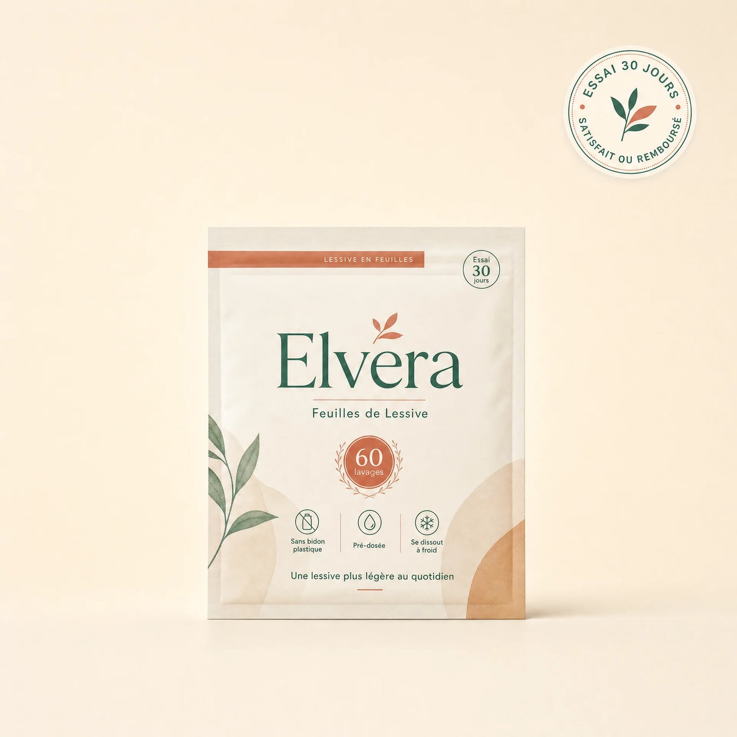 Le linge propre, sans le gros bidon
