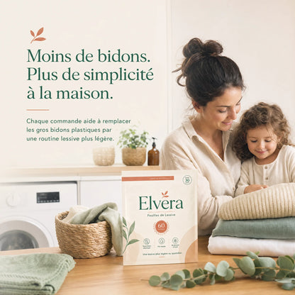 Le linge propre, sans le gros bidon